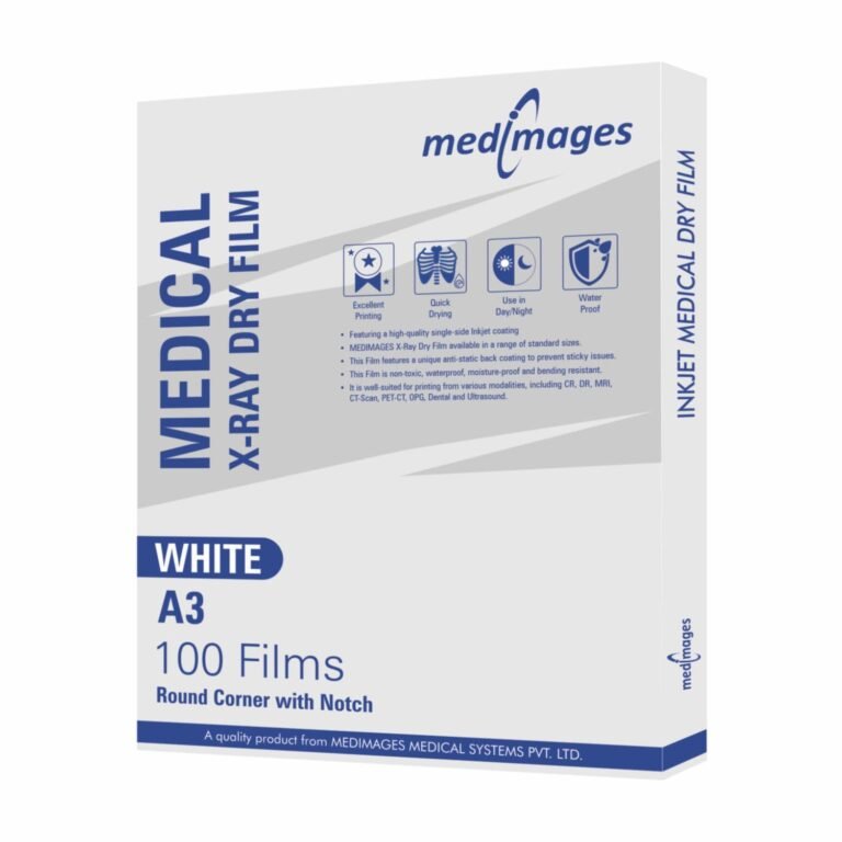 White Inkjet X-Ray Film | Size A3 | 100 Film For CT, MRI Download Brochure Bulk Enquiry White Inkjet X-Ray Film | Size A3 | 100 Film For CT, MRI