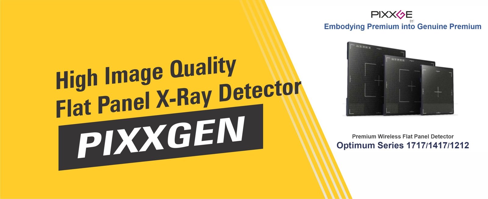 Pixxgen flat xray detector