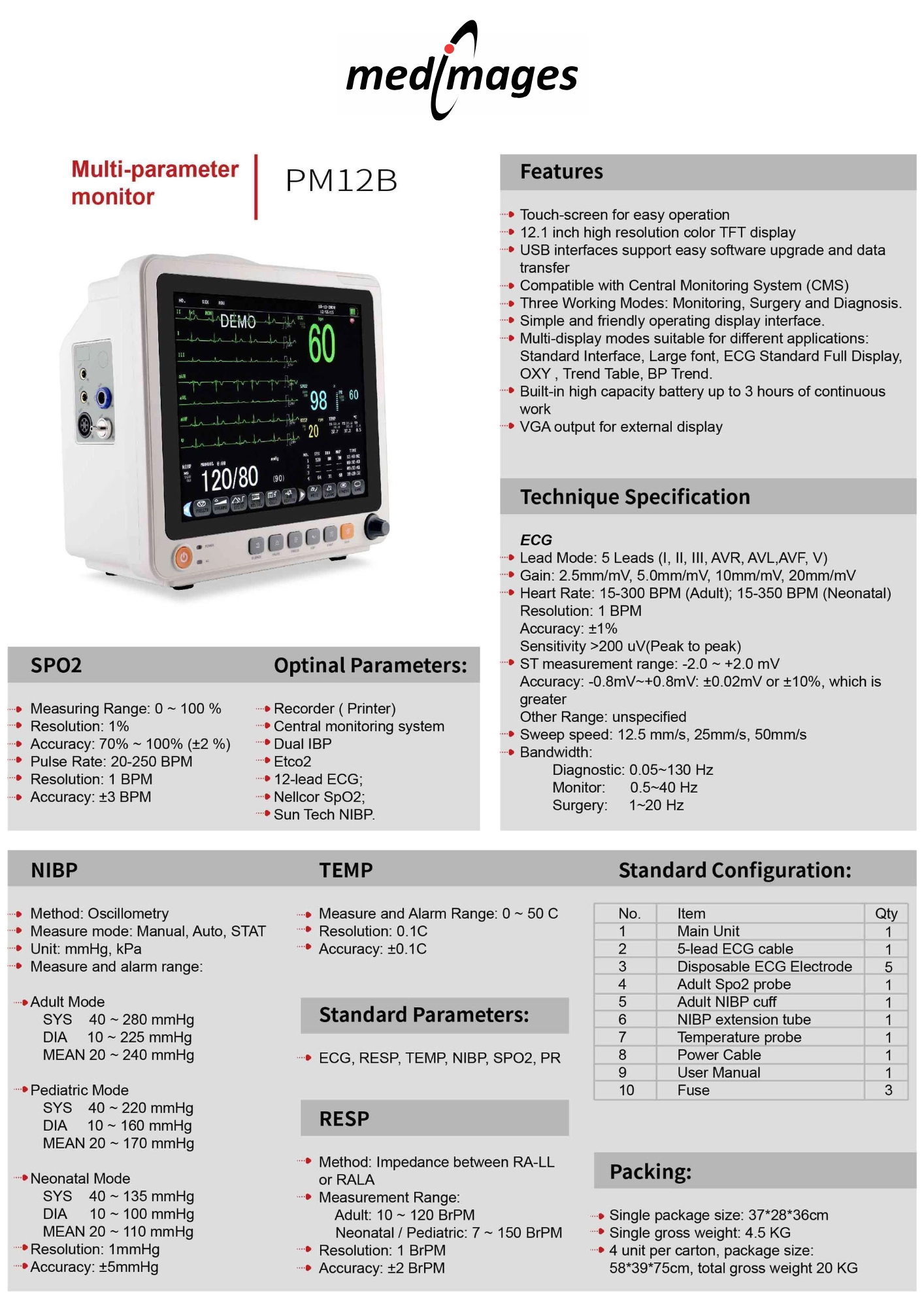 Multi Parameter Monitor PM12B_PDF