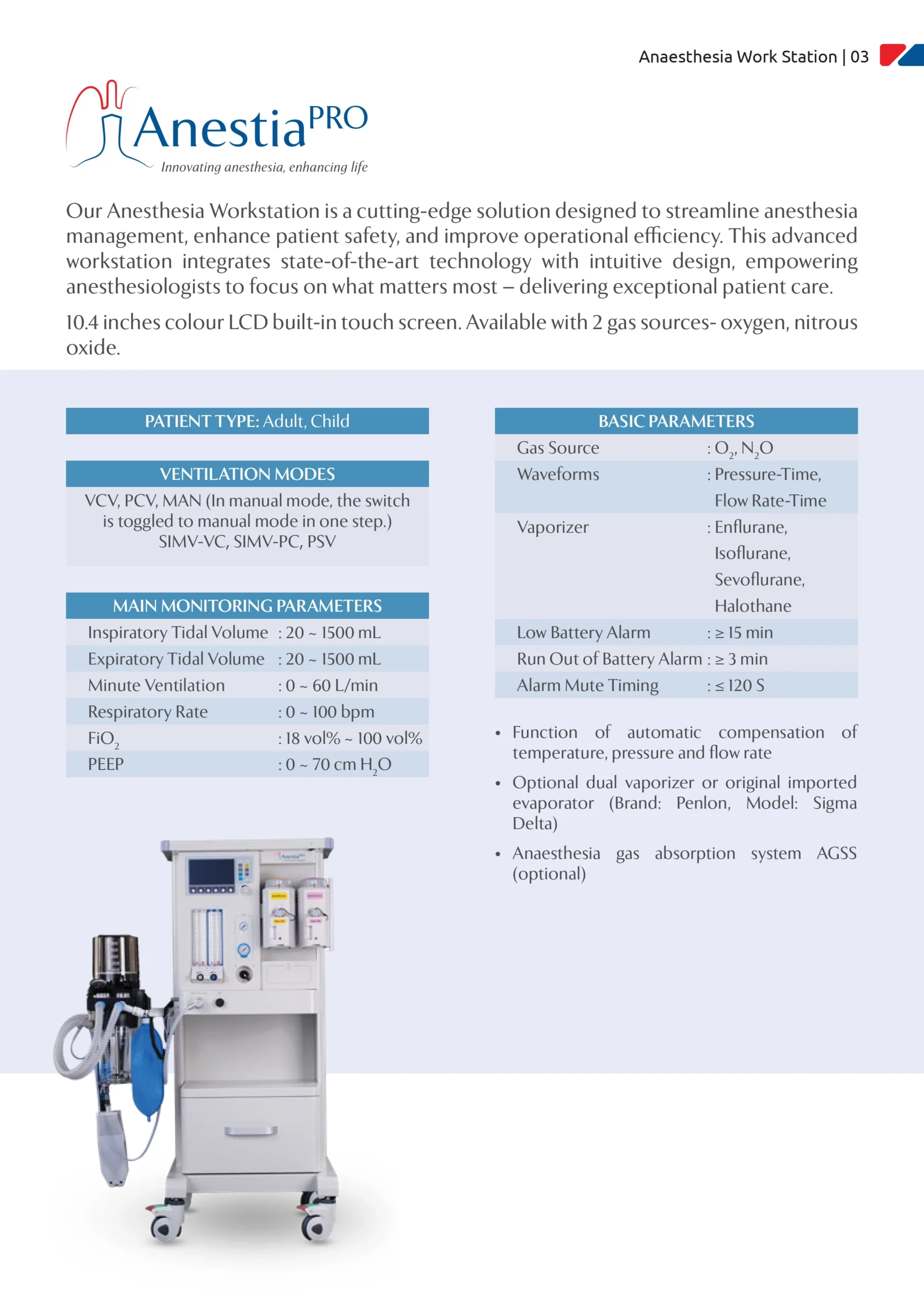 Anaesthesia Workstation Anestia Pro_medimageskart